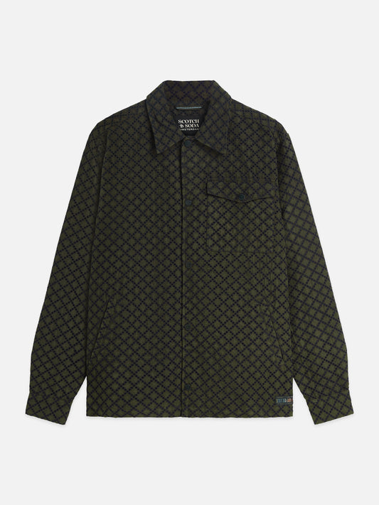 Dark Slate Gray ג'קט מעיל לגברים Broderie Anglaise Coach SCOTCH & SODA