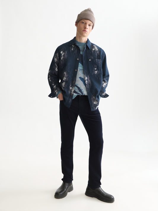 White Smoke ג'קט ז'קארד לגברים Jacquard Relaxed SCOTCH & SODA
