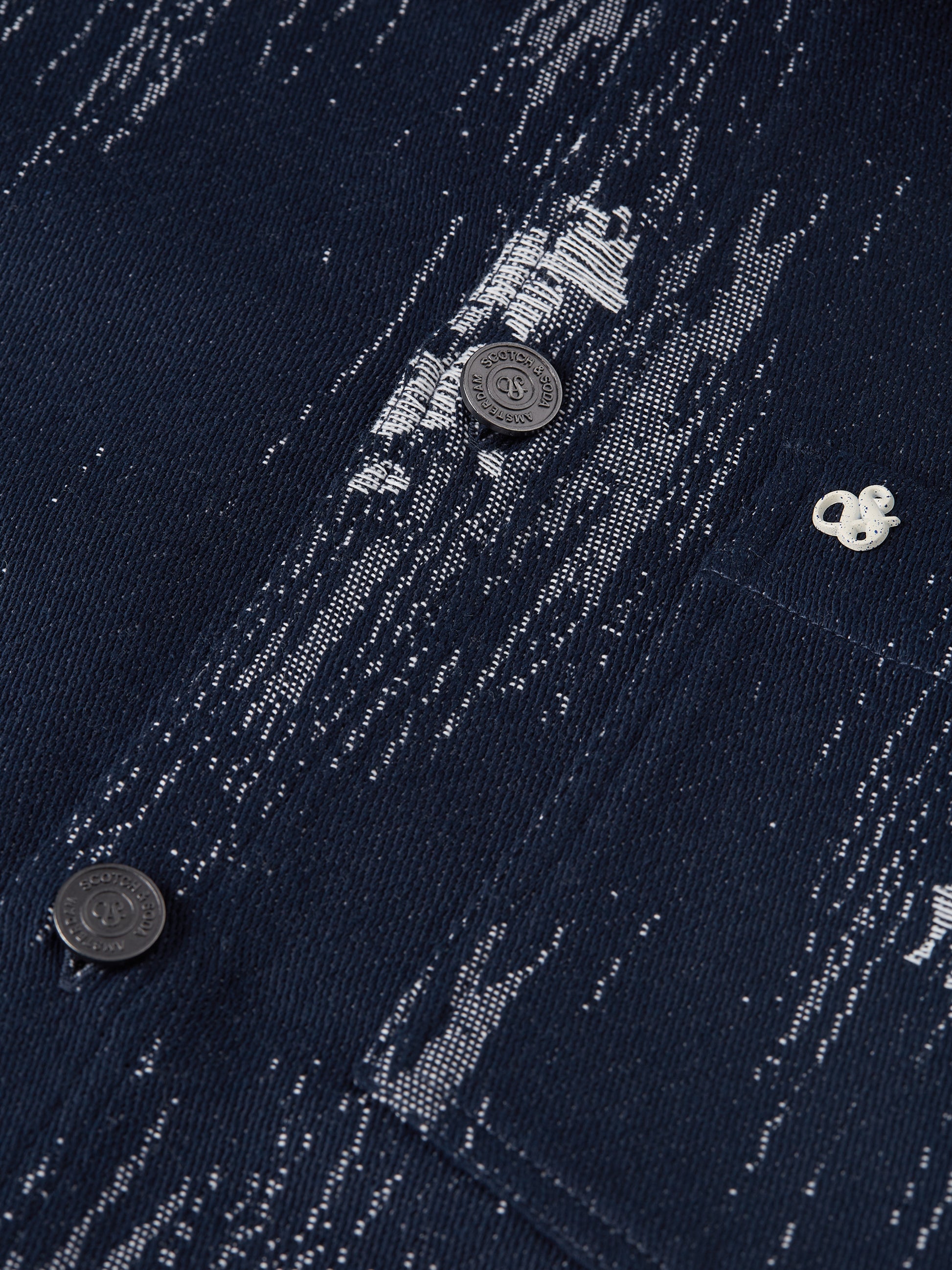 Black ג'קט ז'קארד לגברים Jacquard Relaxed SCOTCH & SODA