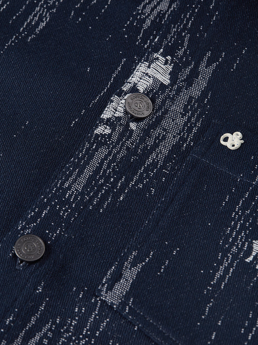 Black ג'קט ז'קארד לגברים Jacquard Relaxed SCOTCH & SODA