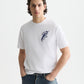 White Smoke טי שירט קצרה לגברים Delfts Blauw SCOTCH & SODA