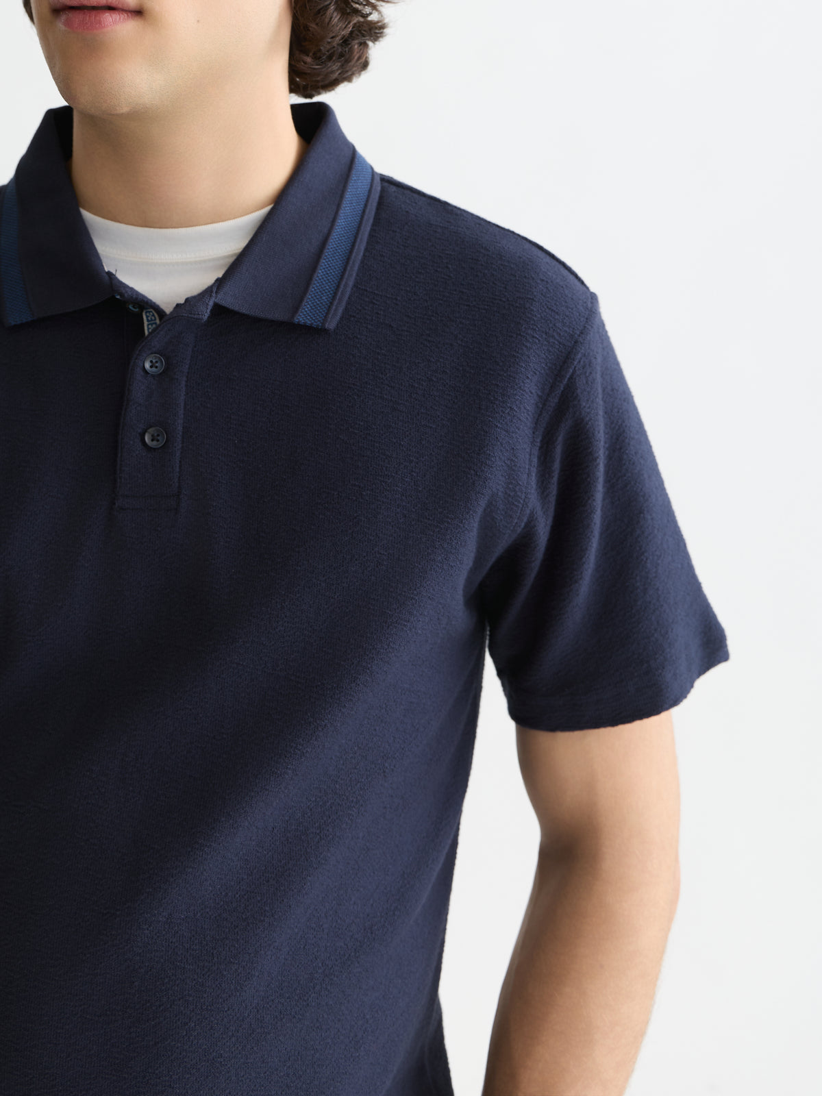 Black חולצת פולו לגברים Structured Relaxed SCOTCH & SODA