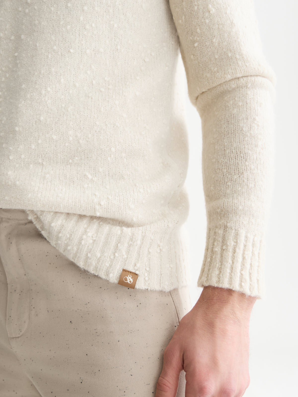 Antique White סוודר לגברים Boucle Melange SCOTCH & SODA