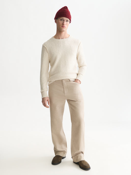 White Smoke סוודר לגברים Boucle Melange SCOTCH & SODA
