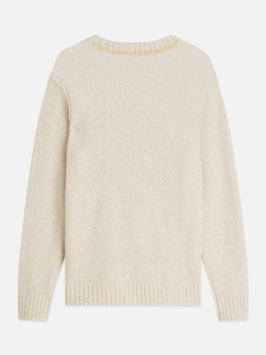 Light Gray סוודר לגברים Boucle Melange SCOTCH & SODA