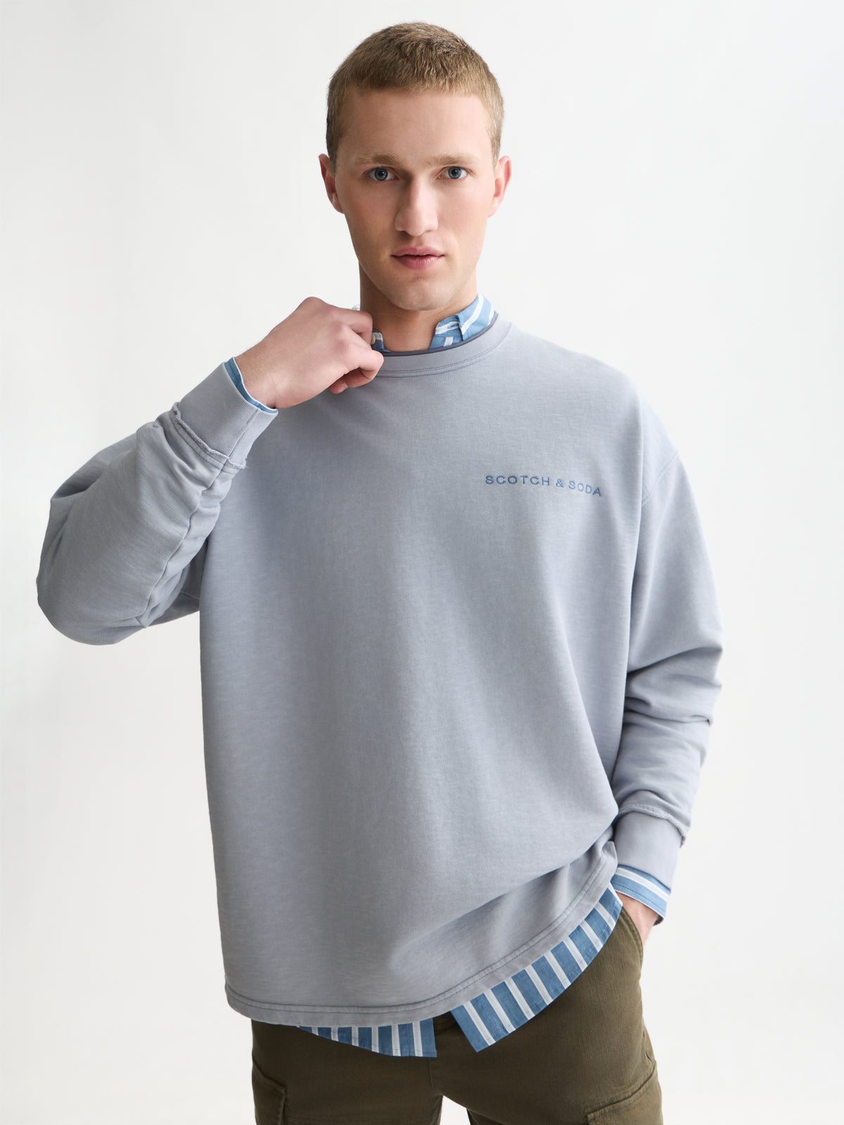 Lavender סווטשירט לגברים 3 Crosses Program SCOTCH & SODA