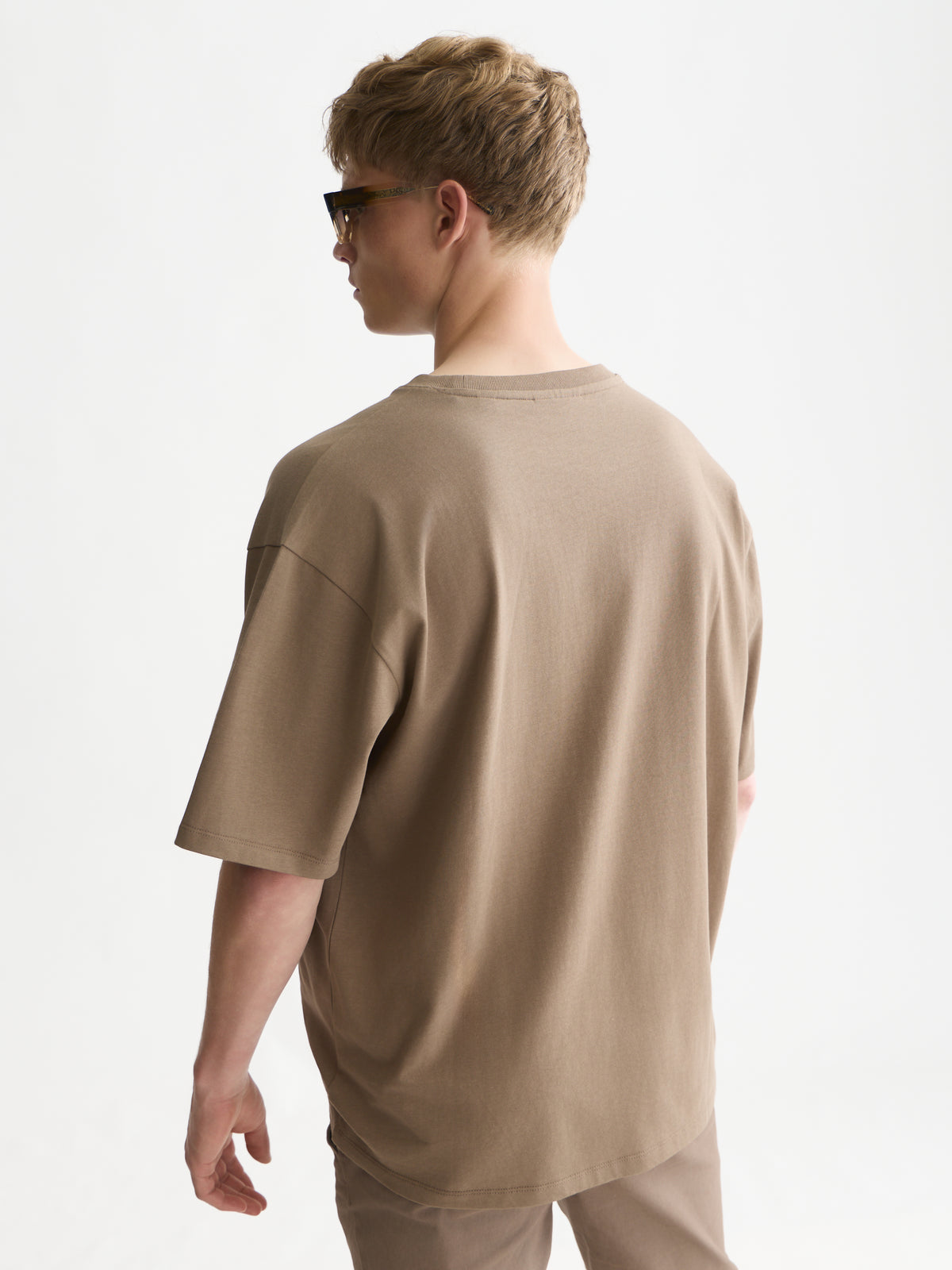 White Smoke טי שירט קצרה לגברים Seasonal Core 3 Crosses SCOTCH & SODA