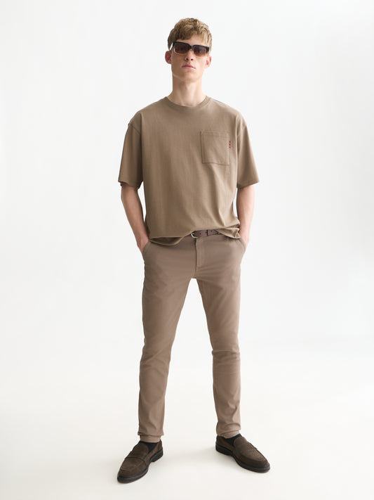 White Smoke טי שירט קצרה לגברים Seasonal Core 3 Crosses SCOTCH & SODA