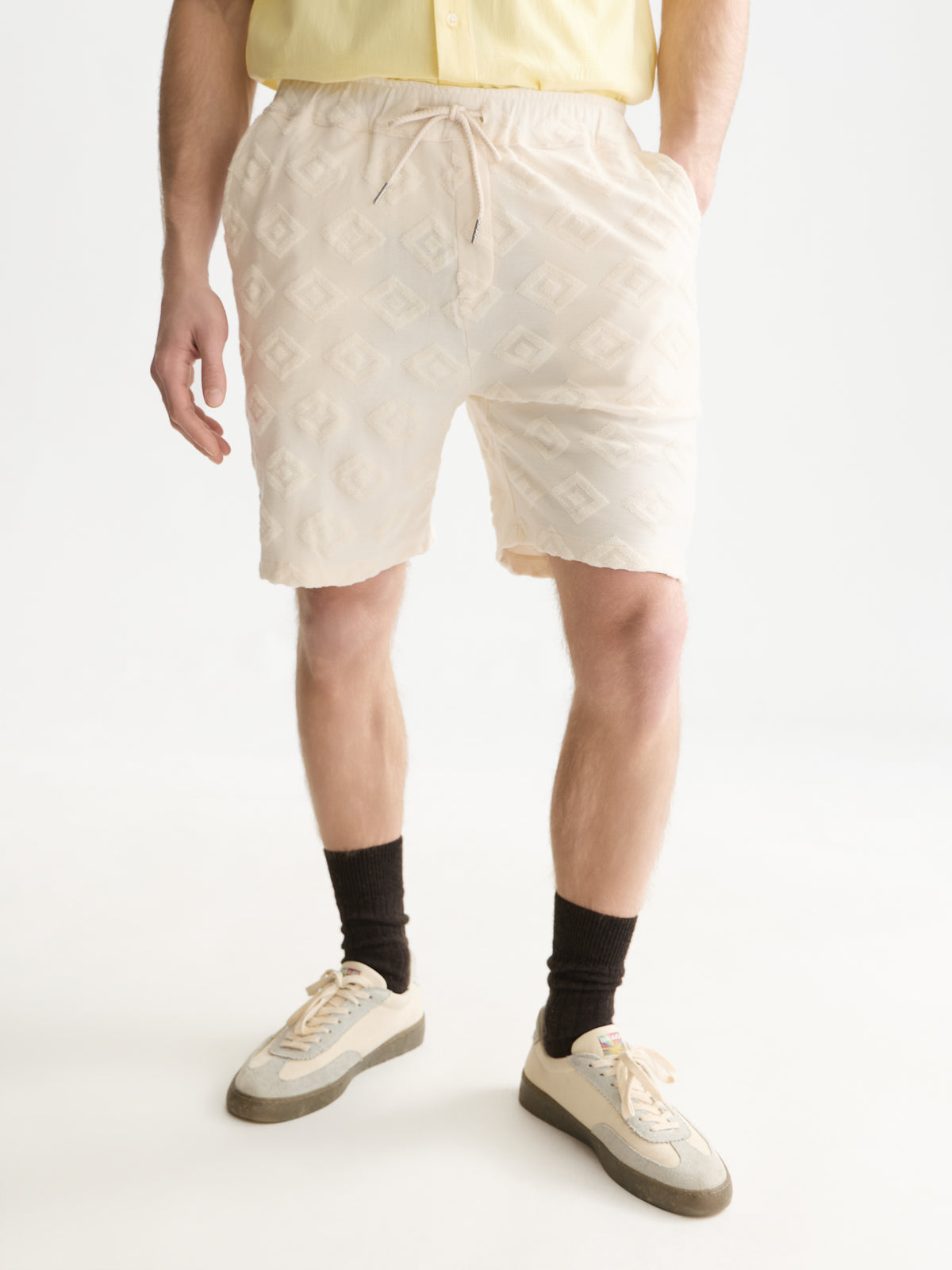 White Smoke שורטס לגברים Fave Jacquard Terry SCOTCH & SODA