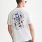 White Smoke טי שירט קצרה לגברים Front And Back Artwork SCOTCH & SODA