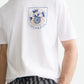 White Smoke טי שירט קצרה לגברים Front And Back Artwork SCOTCH & SODA