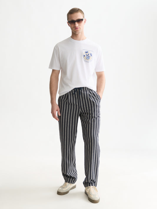 White Smoke טי שירט קצרה לגברים Front And Back Artwork SCOTCH & SODA