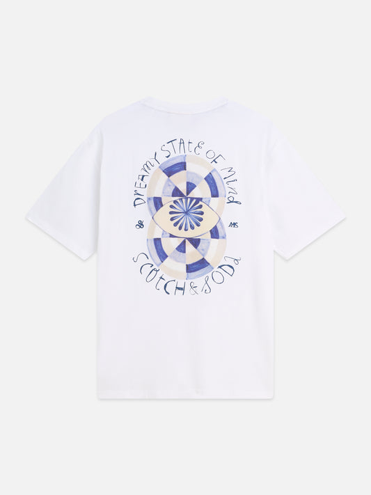 Lavender טי שירט קצרה לגברים Front And Back Artwork SCOTCH & SODA