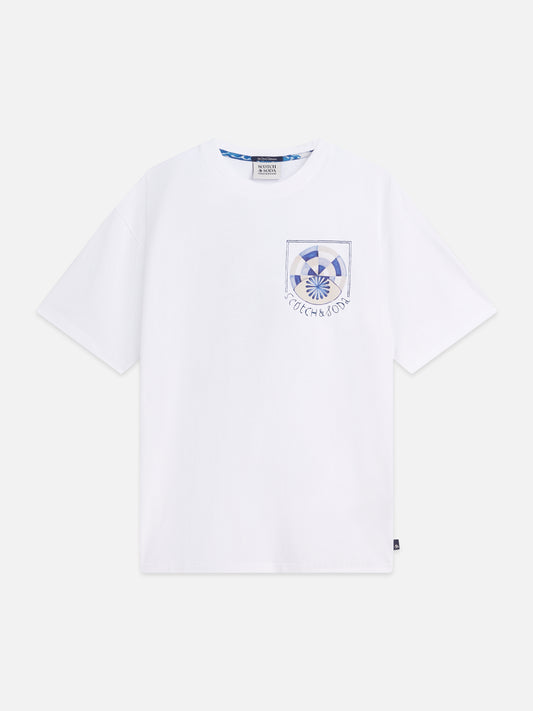 Lavender טי שירט קצרה לגברים Front And Back Artwork SCOTCH & SODA