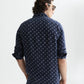 Dark Slate Gray חולצה מכופתרת ארוכה לגברים Printed Linen SCOTCH & SODA