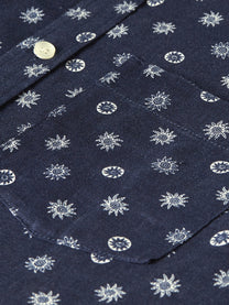 Dark Slate Gray חולצה מכופתרת ארוכה לגברים Printed Linen SCOTCH & SODA