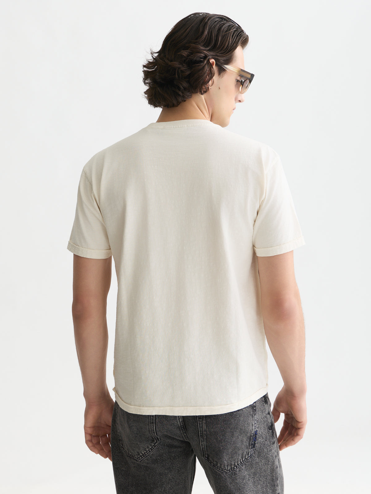Lavender טי שירט קצרה לגברים Garment-Dye SCOTCH & SODA