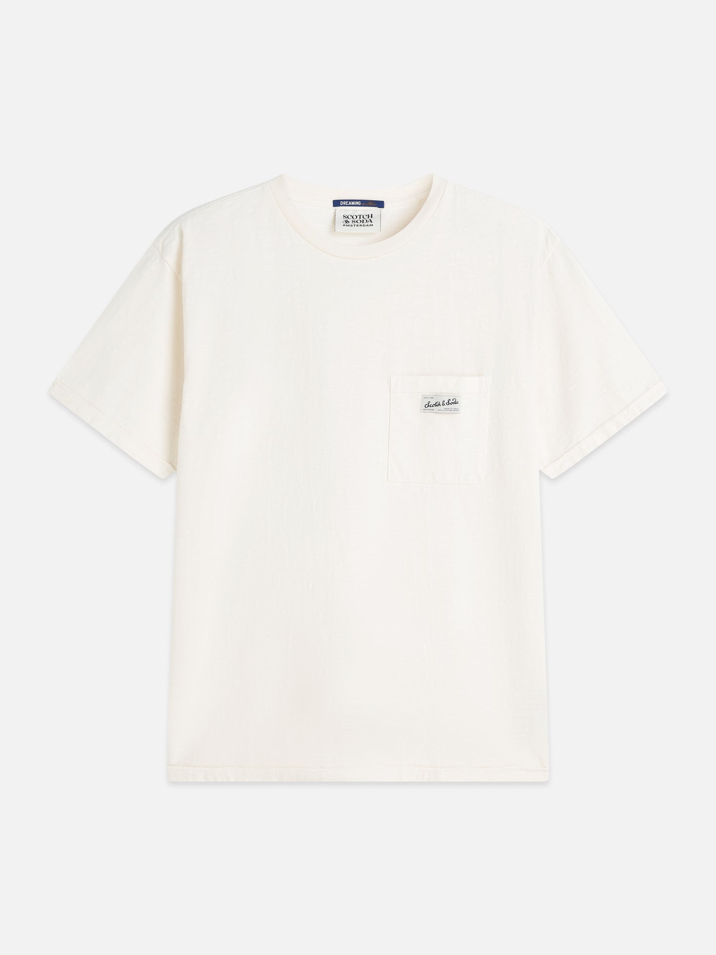 Misty Rose טי שירט קצרה לגברים Garment-Dye SCOTCH & SODA