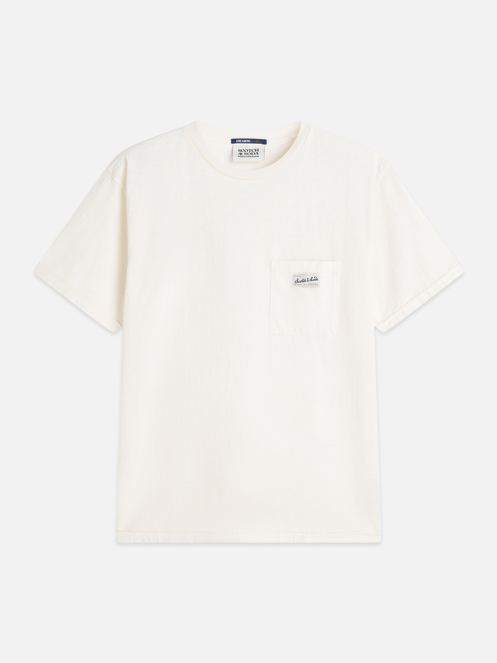 Misty Rose טי שירט קצרה לגברים Garment-Dye SCOTCH & SODA