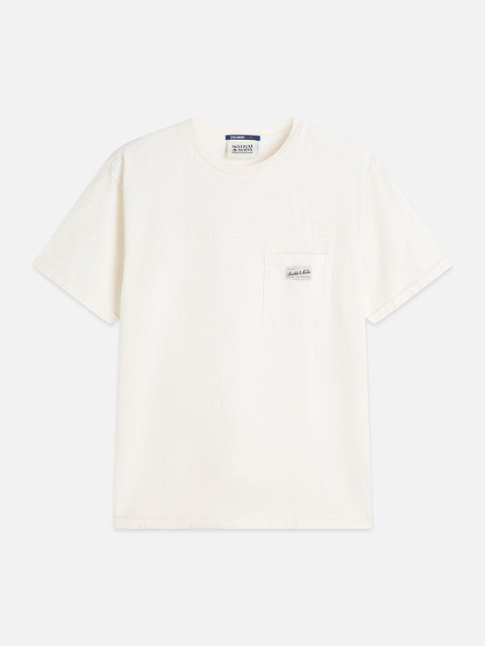 Misty Rose טי שירט קצרה לגברים Garment-Dye SCOTCH & SODA