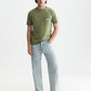 White Smoke טי שירט קצרה לגברים Garment-Dye SCOTCH & SODA