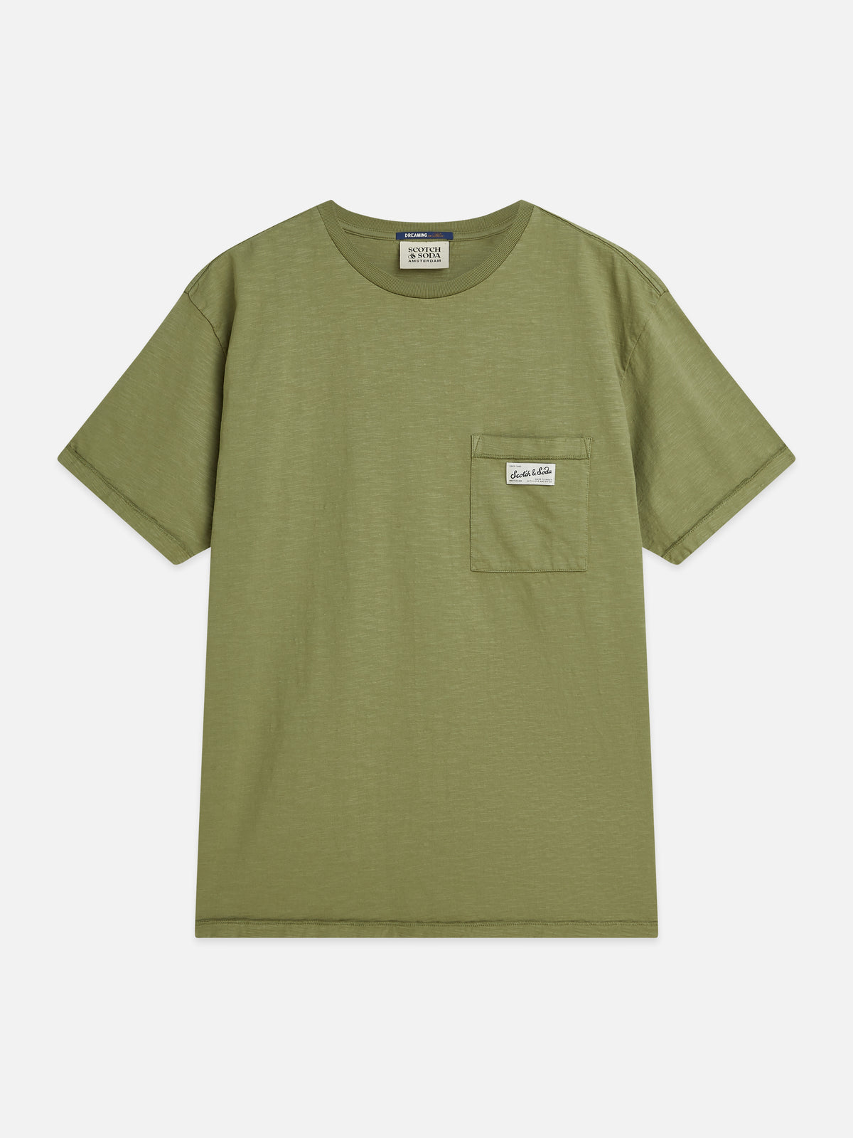 Dim Gray טי שירט קצרה לגברים Garment-Dye SCOTCH & SODA