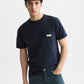 Black טי שירט קצרה לגברים Garment-Dye SCOTCH & SODA
