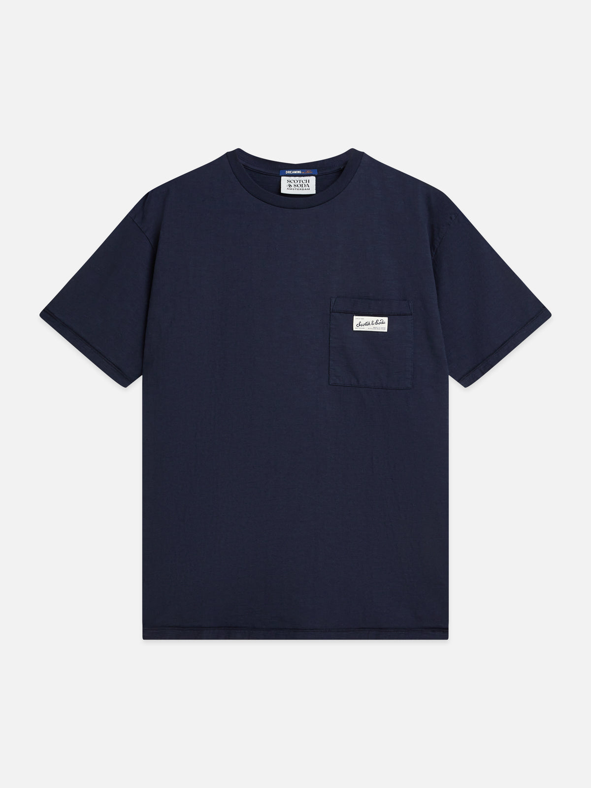 Dark Slate Gray טי שירט קצרה לגברים Garment-Dye SCOTCH & SODA