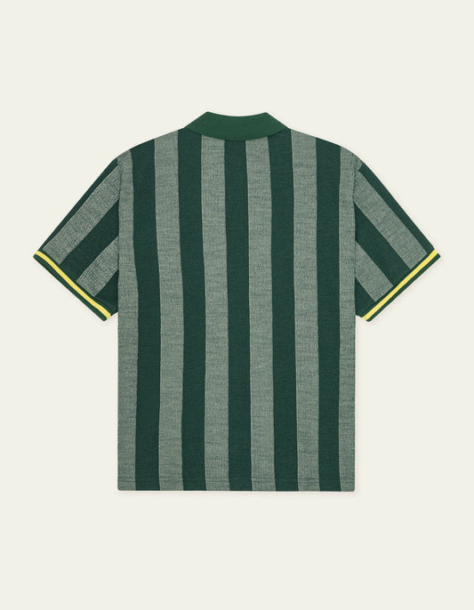 Seashell חולצת פולו גברים Stripe Jacquard Football Jersey LES DEUX