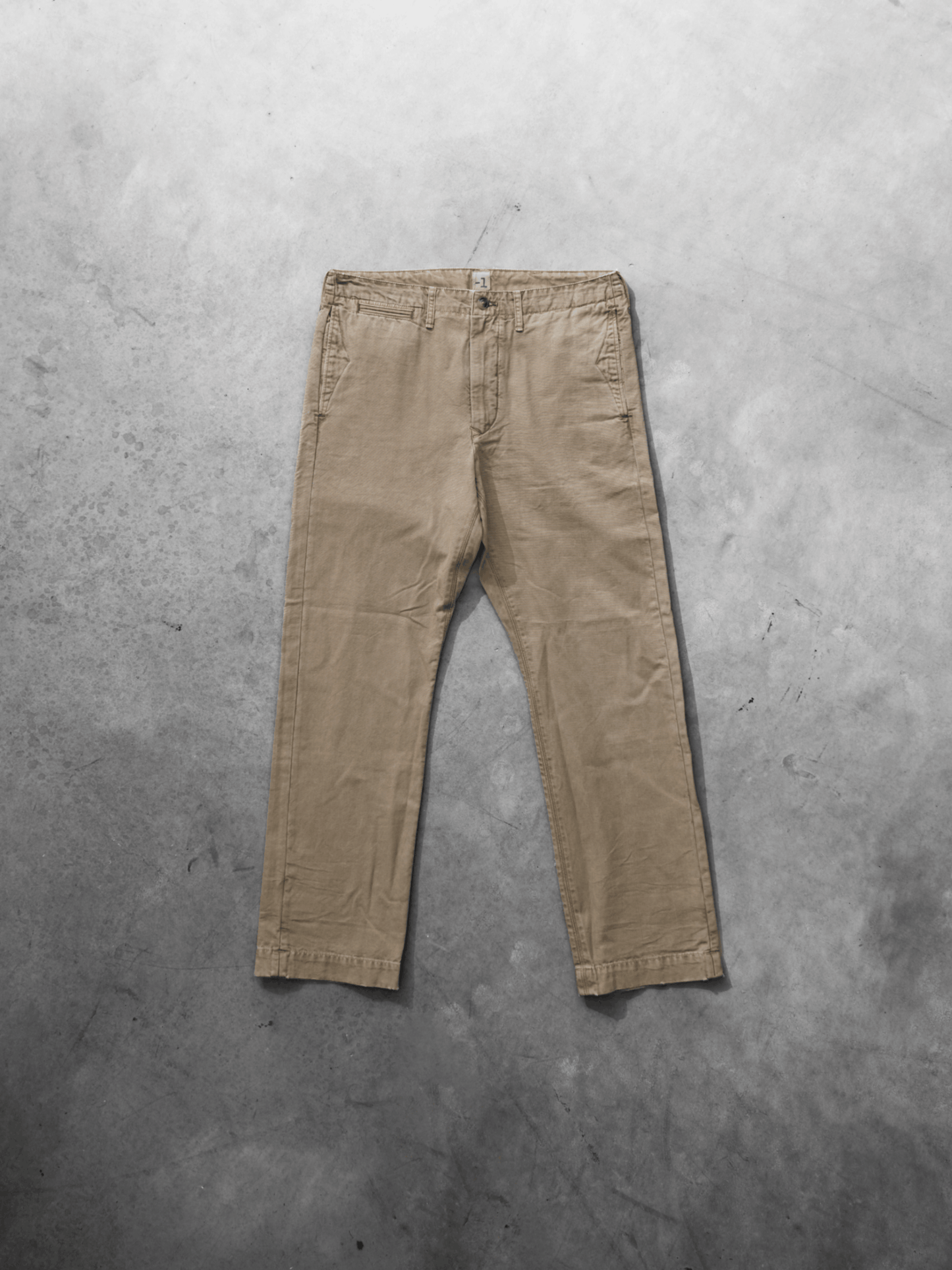 Light Slate Gray מכנסיים ארוכים לגברים Chino Canvas MINUS 1