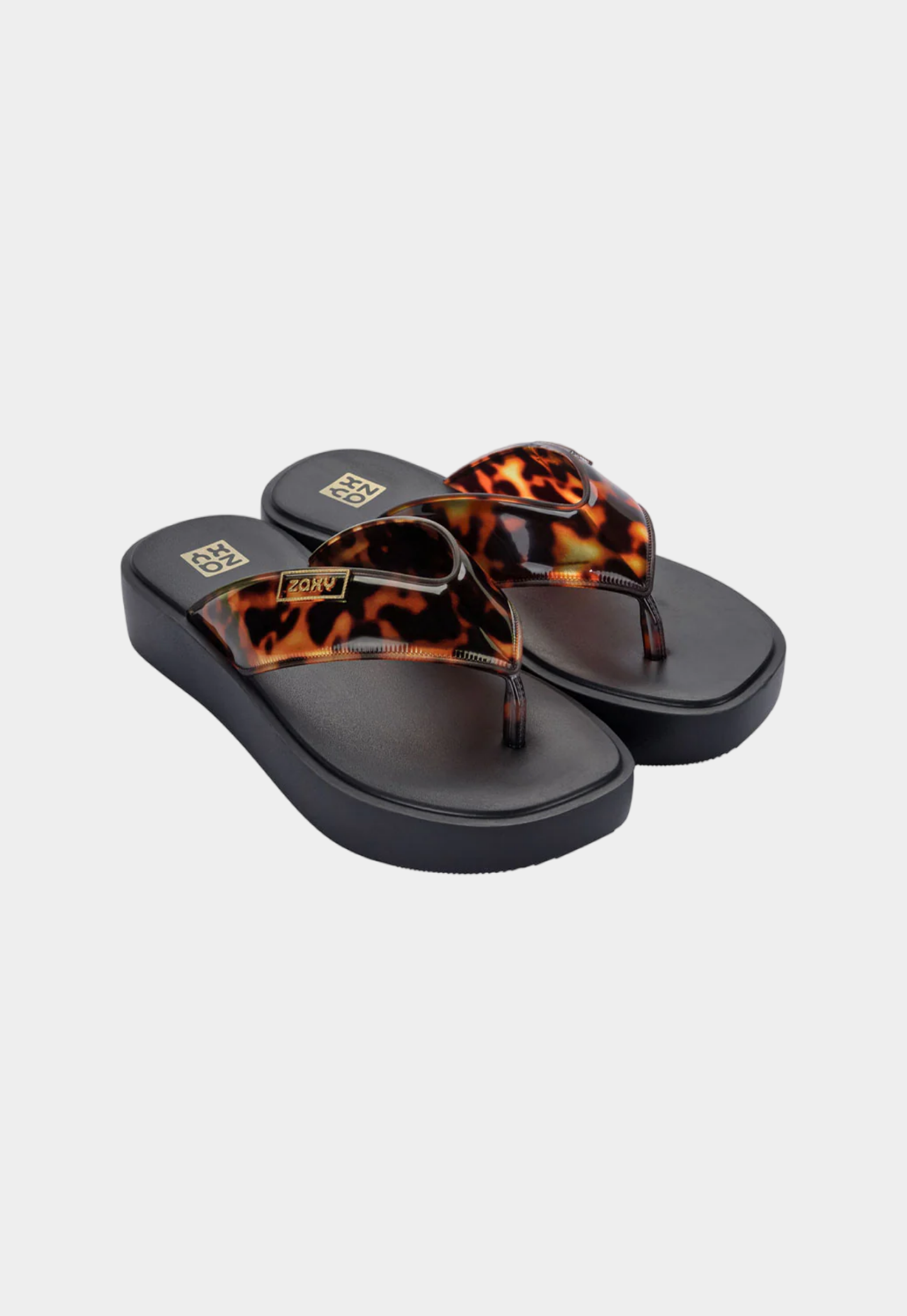 כפכפי גומי בהדפס מנומר לנשים Trend New