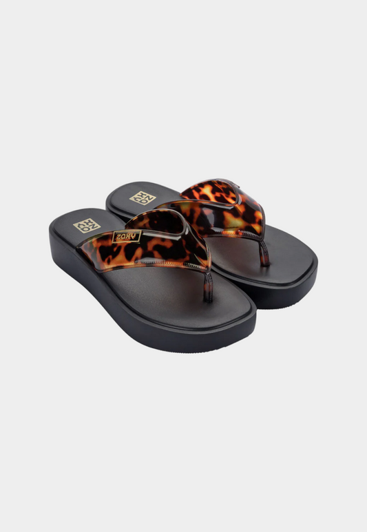 כפכפי גומי בהדפס מנומר לנשים Trend New