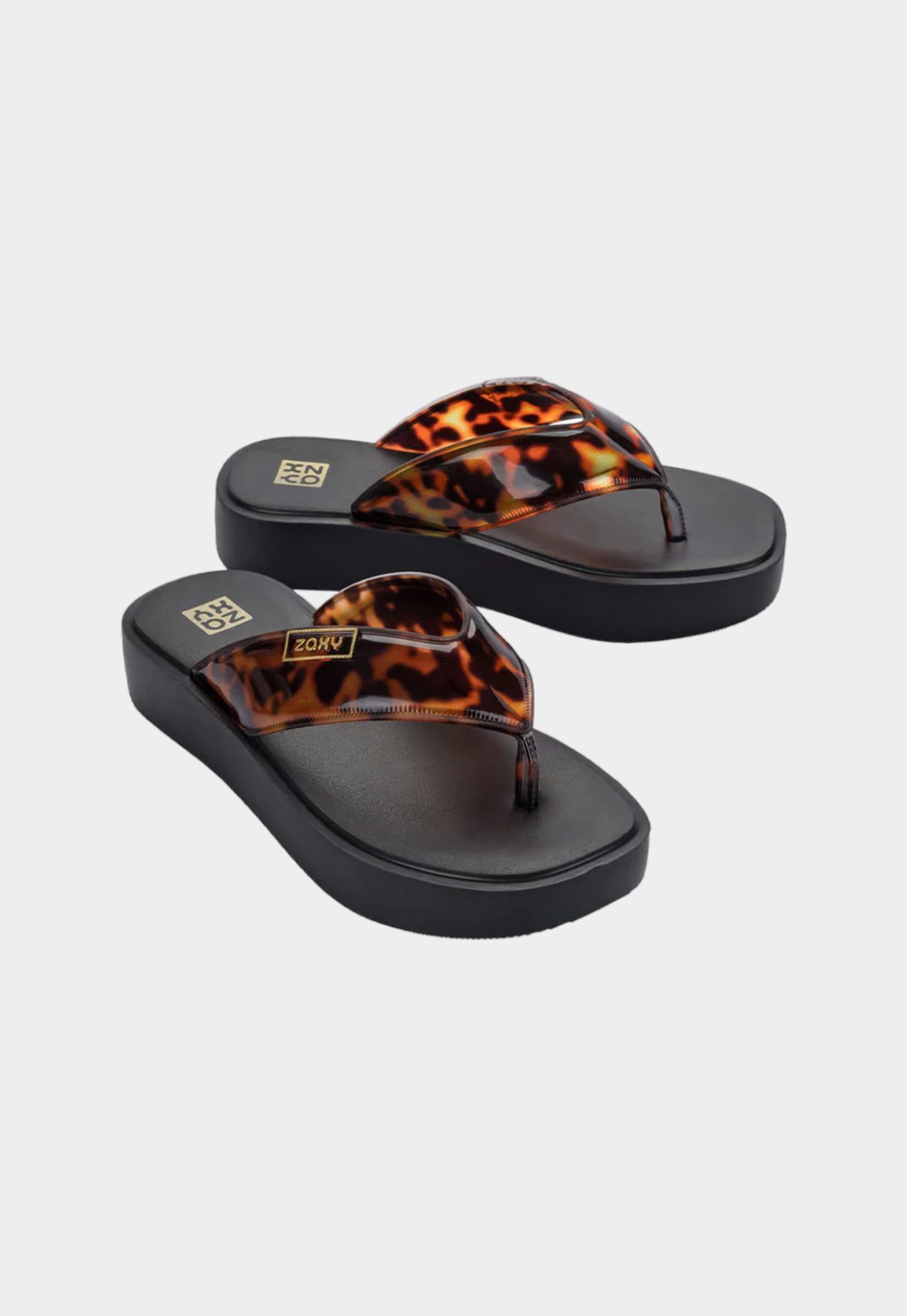 כפכפי גומי בהדפס מנומר לנשים Trend New