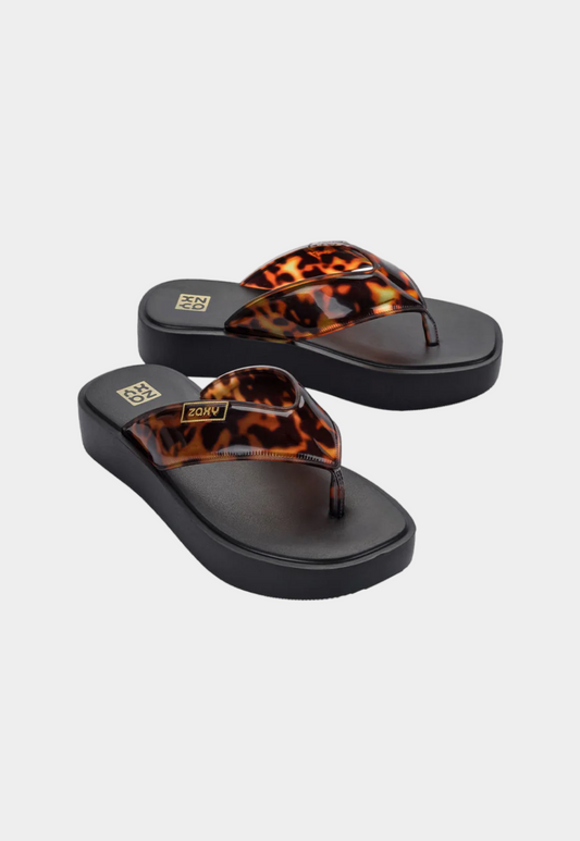 כפכפי גומי בהדפס מנומר לנשים Trend New