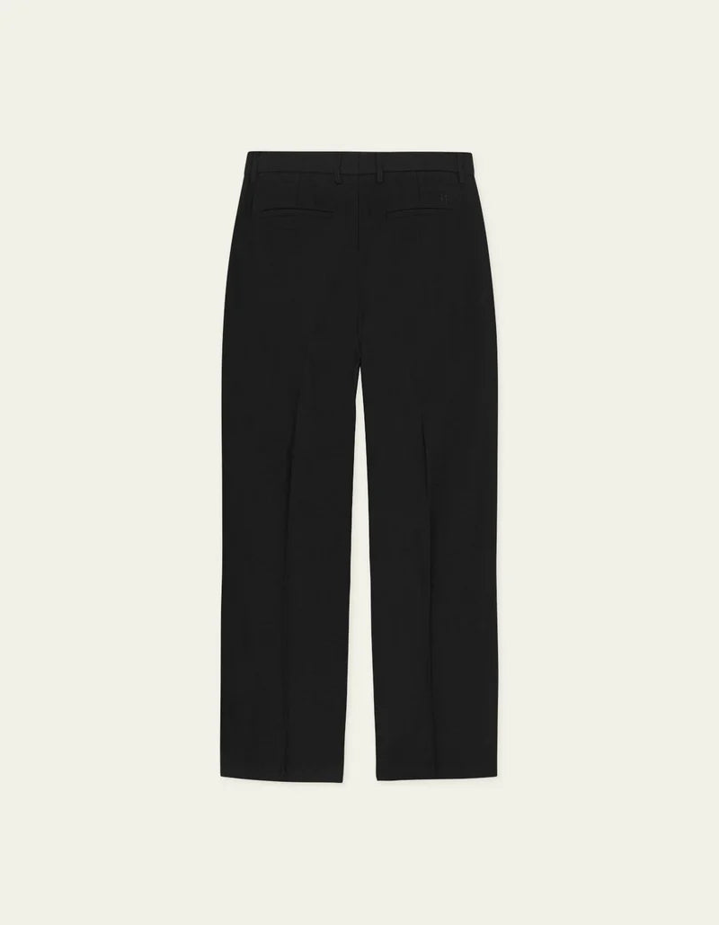 Black מכנסיים ארוכים לגברים Brushed Twill Tailored Pants LES DEUX