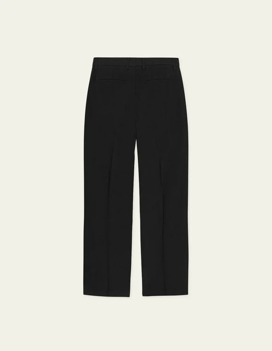Black מכנסיים ארוכים לגברים Brushed Twill Tailored Pants LES DEUX