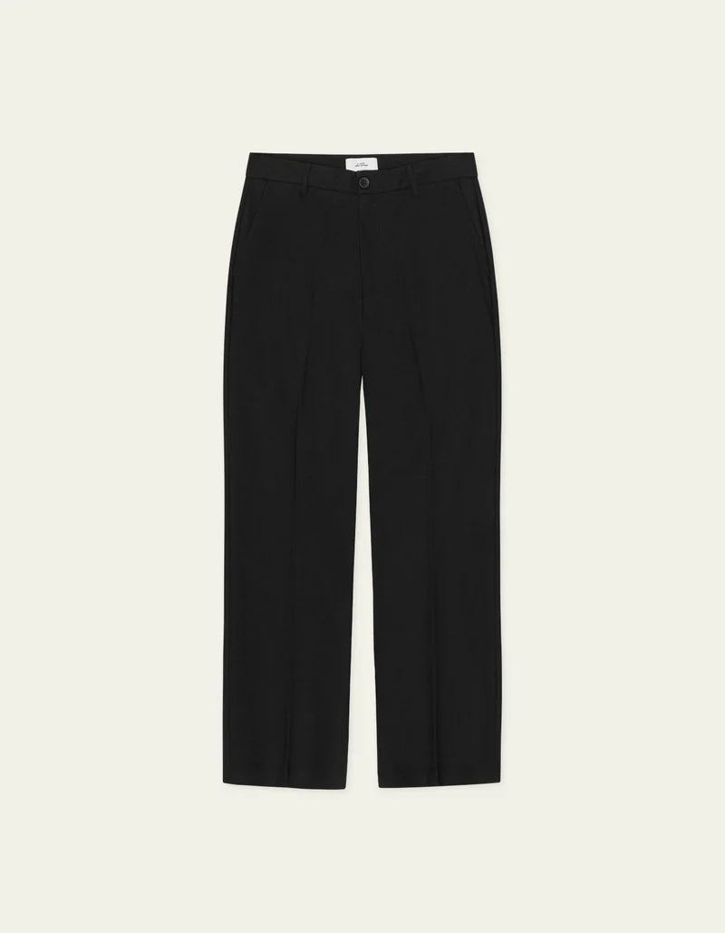 Black מכנסיים ארוכים לגברים Brushed Twill Tailored Pants LES DEUX