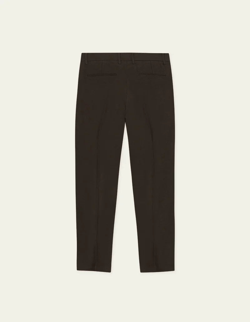 Dark Slate Gray מכנסיים ארוכים לגברים Brushed Twill Reg Suit Pants LES DEUX