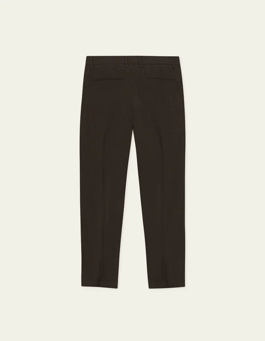 Dark Slate Gray מכנסיים ארוכים לגברים Brushed Twill Reg Suit Pants LES DEUX