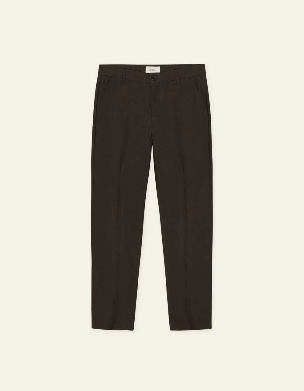 Dark Slate Gray מכנסיים ארוכים לגברים Brushed Twill Reg Suit Pants LES DEUX