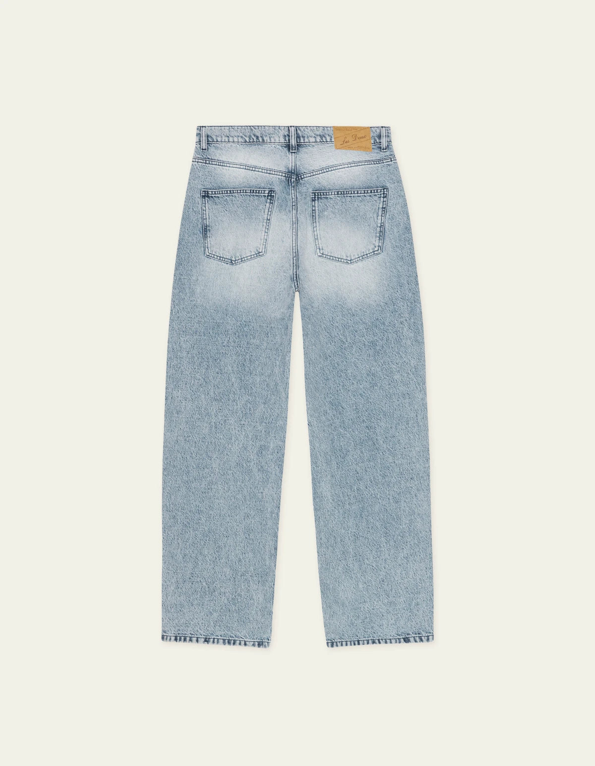 Dark Gray ג'ינס ארוך לגברים Roi Bleached Denim Jeans LES DEUX
