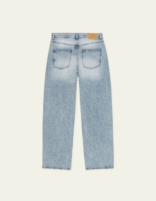 Dark Gray ג'ינס ארוך לגברים Roi Bleached Denim Jeans LES DEUX