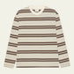 Light Gray טי שירט ארוכה לגברים Stripe LS T-Shirt LES DEUX