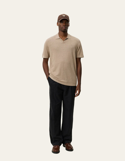 Misty Rose חולצת פולו קצרה לגברים Emmanuel LES DEUX