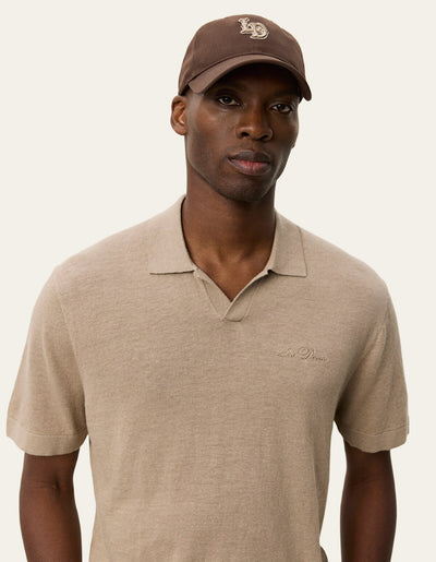 Misty Rose חולצת פולו קצרה לגברים Emmanuel LES DEUX