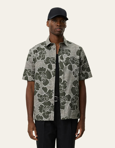 חולצה מכופתרת קצרה לגברים Charlie Poppy