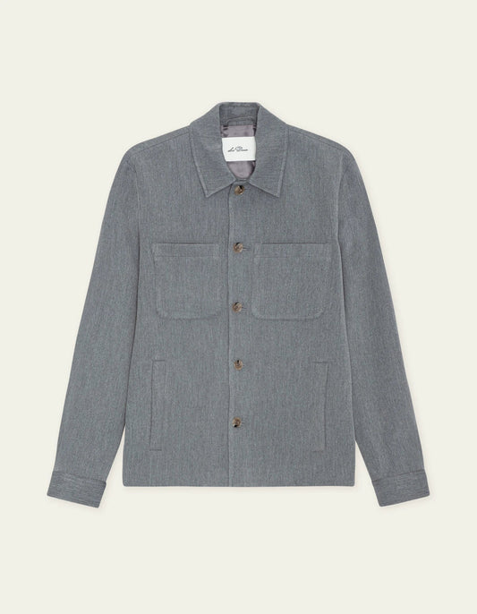 Dim Gray ג'קט לגברים Marseille Hybrid Jacket LES DEUX