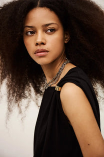 Black טי שירט קצרה לנשים Allia BA&SH
