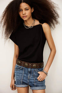 Black טי שירט קצרה לנשים Allia BA&SH