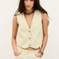 Seashell וסט לנשים Caela Waistcoat BA&SH